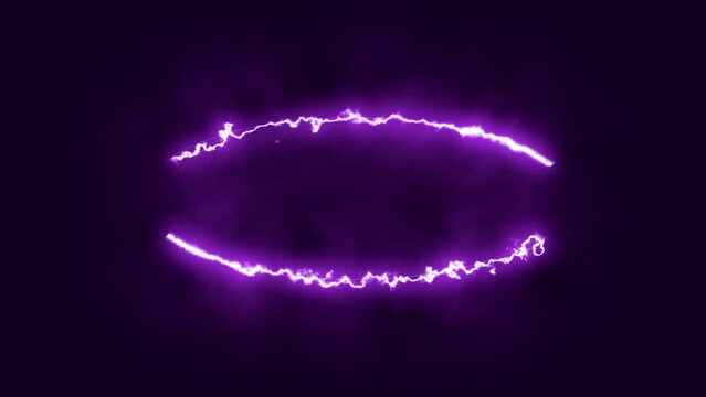 abstrakte violette animierte leuchtende Struktur, Wirbel, Linien, lila, Bewegung, Energie, Power, Plasma, Blitze, Strom, Hintergrund