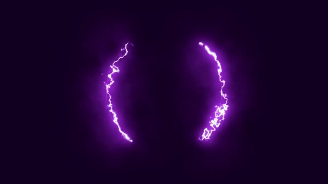 abstrakte violette animierte leuchtende Struktur, Wirbel, Linien, lila, Bewegung, Energie, Power, Plasma, Blitze, Strom, Hintergrund