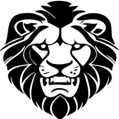 simple logo of lion