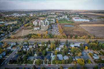 Aerial of the Varsity View Neighborhood in Saskatoon