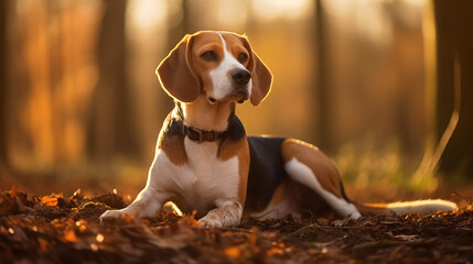 Beagle (English Beagle) dog, AI Generated - 671629573