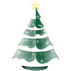green christmas tree