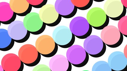 seamless pattern with colorful circles