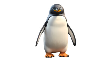Fototapeta premium Penguin on transparent background