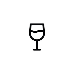 Glass wine icon