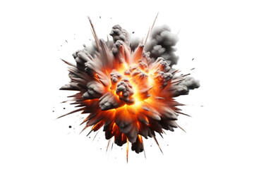 Explosion Isolated on a Transparent Background