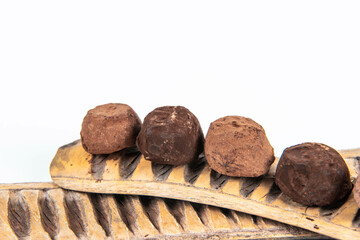 Fototapeta na wymiar truffes au chocolat