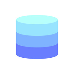 Database and server icon full color flat style for your design