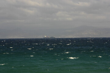 Vistas de playa y duna en Tarifa, C&aacute;diz. 