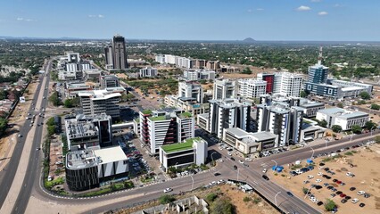 Central Business District (CBD) in Gaborone, Botswana, Africa