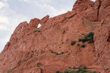 Garden of the Gods at sunset on a fall evening in Colorado Springs, CO