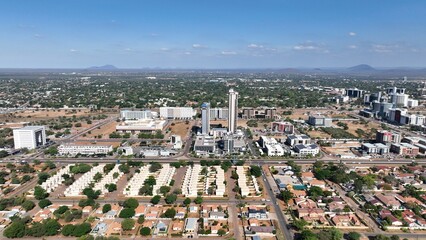 Central Business District (CBD) in Gaborone, Botswana, Africa