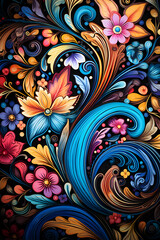 abstract flower color background
