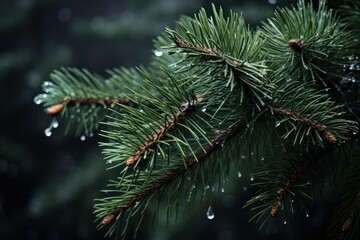 Winter Pine Branch Elegance.