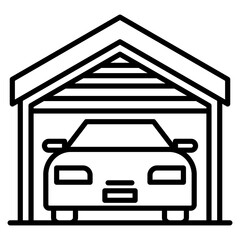 Obraz premium Garage Icon
