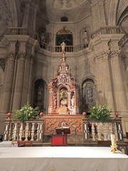 Fototapeta na wymiar The high altar of the Church of the Tabernacle (Iglesia del Sagrario), Granada, Spain