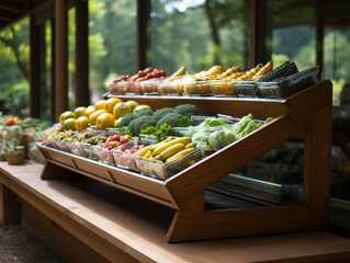 fruits and vegetables at the market