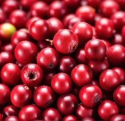red cranberries background