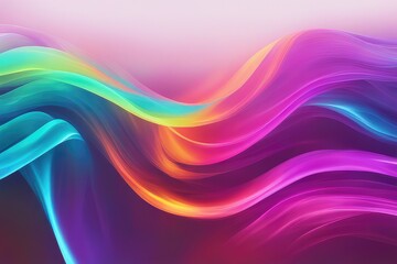 Fototapeta premium multicolored glowing waves abstract background texture modern neon background line light abstract