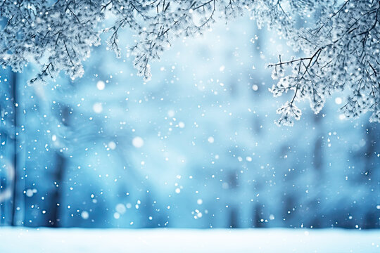 Winter christmas background