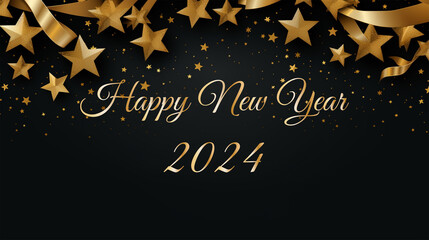 Fototapeta na wymiar happy new year 2024 banner