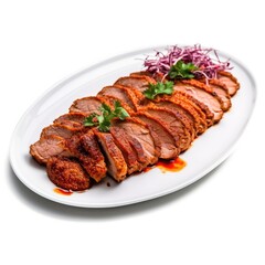 Fried Pork Tenderloin on a Plate