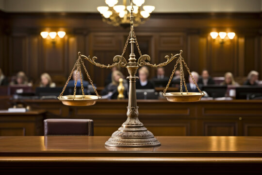 Balance in the court - symbol of day of judgment