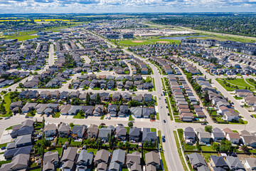 Aerial view of Stonebridge, Saskatoon