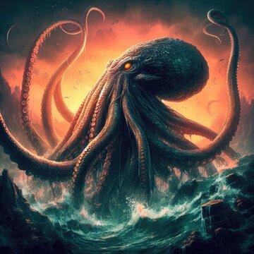 Sea monster cthulhu mythology
