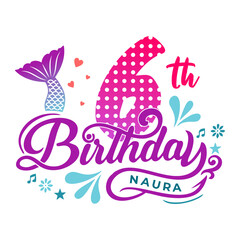 Mermaid Happy Birthday
