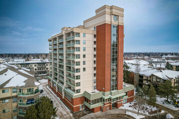 Aerial of the Nutana Suburban Centre Neighborhood in Saskatoon