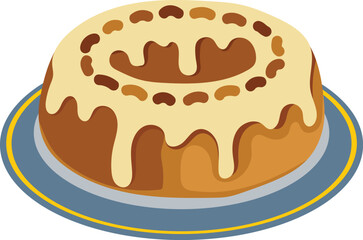 chocolate cake with cream