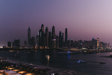 Fototapeta premium Dubai cityscape at dawn