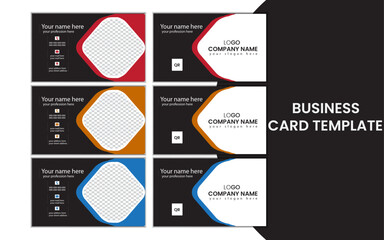 simple business card design template.
