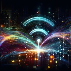 Fototapeta premium lights of fractal realms