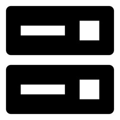 Storage database icon symbol vector image. Illustration of the cloud storage management design image