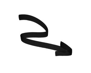 black marker pen scribble arrow on png transparent background