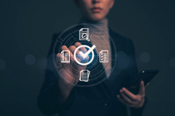 Concepts for filling out quality control assessment forms. Quality assurance checklist. Setting standards for peer certification to ensure quality. Following service regulations and standards