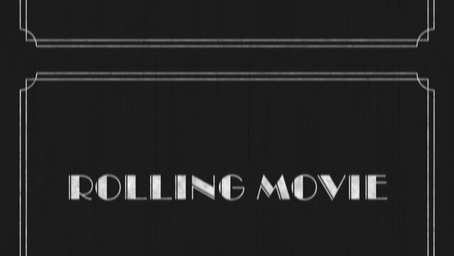 Vintage Movie Rolling Film Intro Template