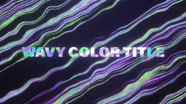 Wavy Colors Awesome Title Intro and Logo Reveal