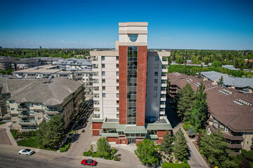 Aerial of the Nutana Suburban Centre Neighborhood in Saskatoon