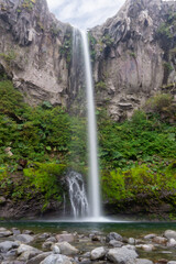 Waterfall in the mountains 