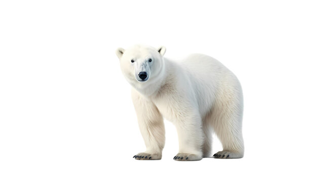 Polar bear on transparent background