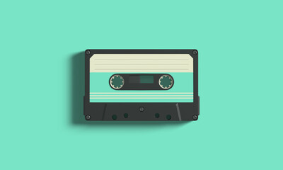 레트로 카세트 테이프 Retro Cassette Tape