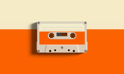 Fototapeta premium 레트로 카세트 테이프 Retro Cassette Tape