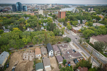 Aerial of the Varsity View Neighborhood in Saskatoon