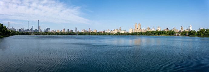 New York Skyline from Central Park, New York, Panorama