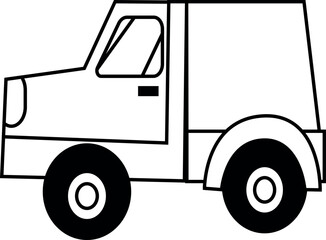 Line Editable Icons. Vector illustration in modern thin line style of transport icons types: car