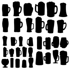 Beer silhouettes