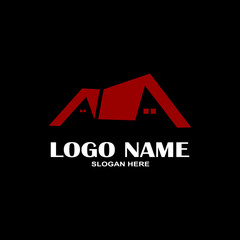 Creative home logo on clean background.